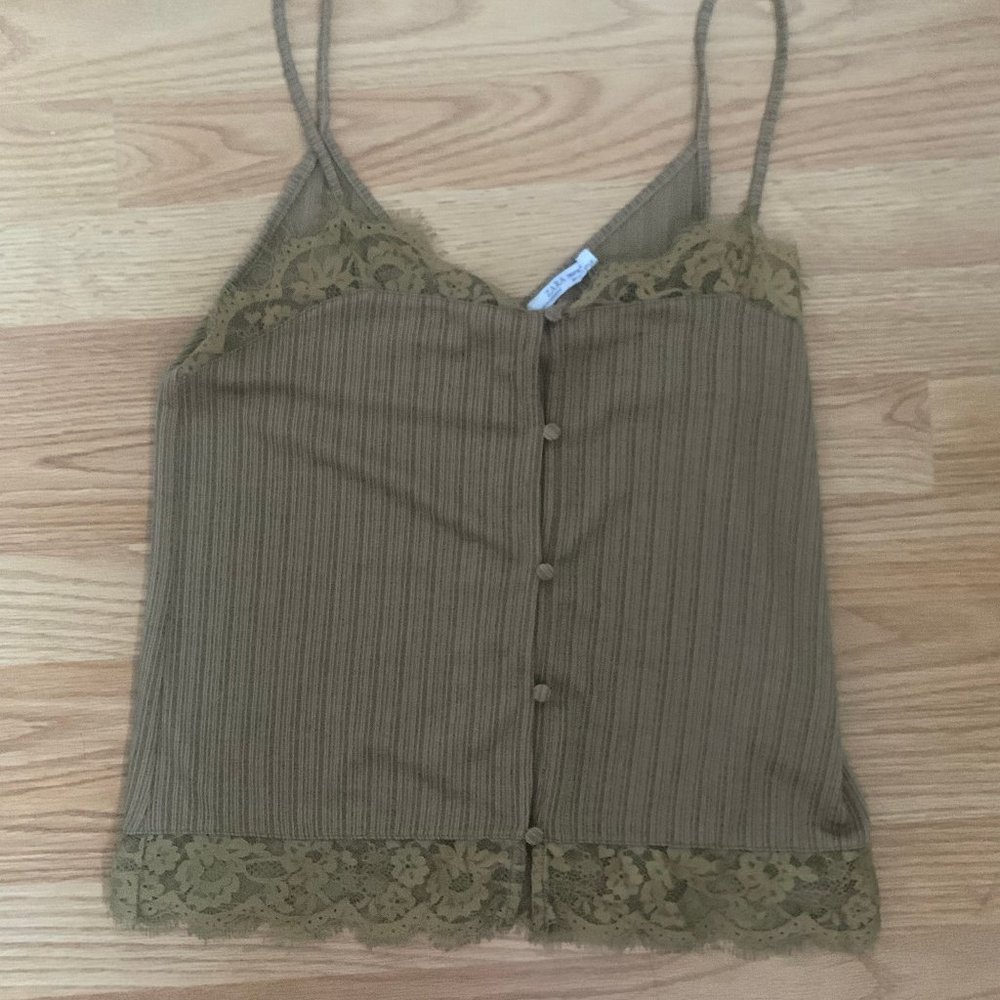 Zara Tan Lace Cami